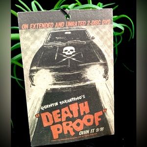 RARE PROMO 2007 Quentin Tarantino "DEATH PROOF" Movie Promotional Hanging Card